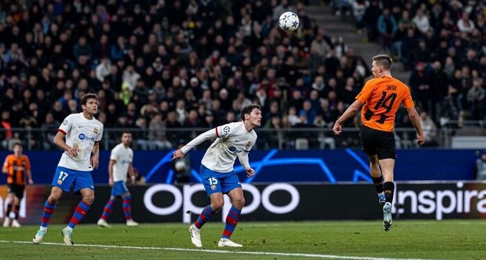 «Шахтер» минимально обыграл «Барселону» в ответном матче группового раунда Лиги чемпионов