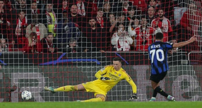 Трубин не помог «Бенфике» удержать победу над «Интером»