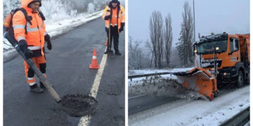 На трасах Житомирської області дорожники розчищають сніг та латають вибоїни | Журнал Житомира