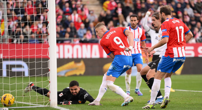 «Жирона» с Довбиком и Цыганковым в основе обыграла «Валенсию» в матче 15 тура Ла Лиги