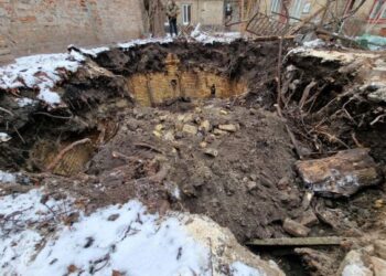 18-метрове дерево пішло під землю — Новости Черкасс