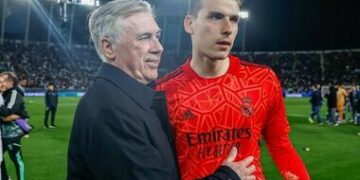 Анчелотти выбрал Андрея Лунина основным кипером мадридского «Реала» на вторую часть сезона