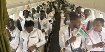 Футбольная сборная Гамбии чуть не погибла в самолете
