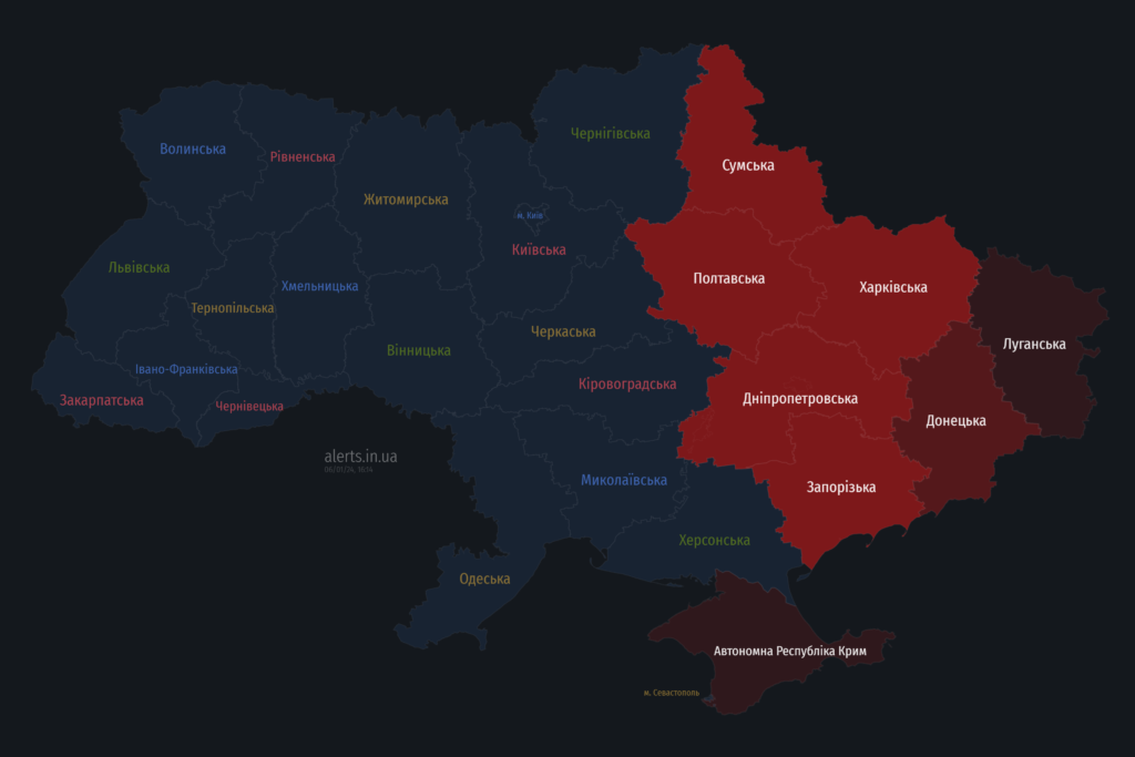Мапа тривог