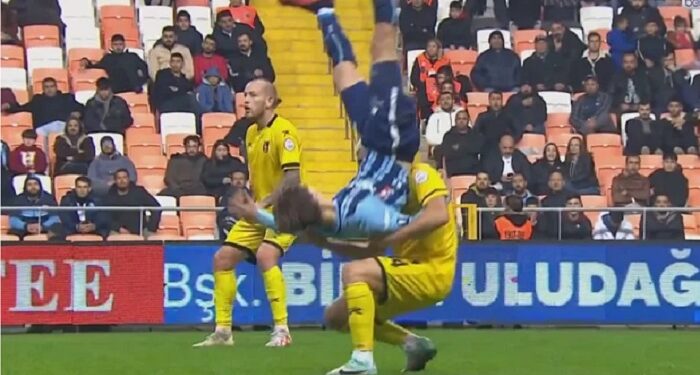 В чемпионате Турции футболист спас соперника от страшной травмы головы