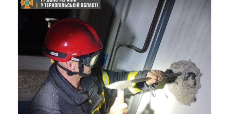 Врятували кота у Тернополі, який впав у шах