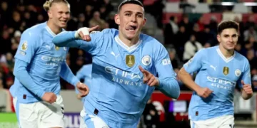 Хет-трик Фила Фодена. «Манчестер Сити» обыграл «Брентфорд» на выезде и сократил отставание от «Ливерпуля»