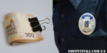На Шепетівщині начальник відділу патрульної поліції за хабар мав “замняти” справу —Хмельнитчина