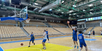 Збірна України провела перше тренування в Копері – Федерація баскетболу України