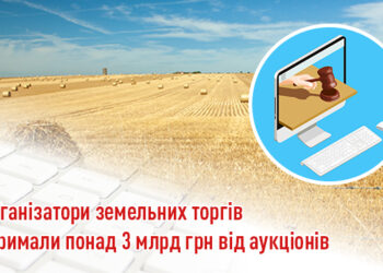 Організатори земельних торгів отримали понад 3 млрд грн від аукціонів – ЭКОНОМИКА