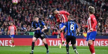 «Атлетико» по результатам серии пенальти прошел в ¼ финала Лиги чемпионов, одолев «Интер»