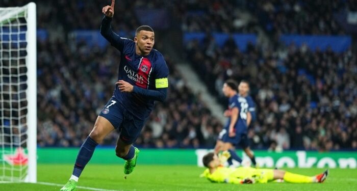 «ПСЖ» с Мбаппе выиграл у «Реала Сосьедад» и прошел в четвертьфинал Лиги чемпионов
