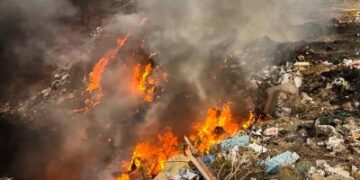 У Миколаєві вогнеборці ліквідовували пожежу сміттєзвалища » Миколаївський Оглядач