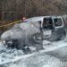 У Шепетівці посеред дороги зайнявся та вщент згорів автомобіль —Хмельнитчина
