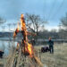 У Запоріжжі незвичайно відсвяткували Масницю, фото – містяни спалили опудало путіна | Новости Запорожья