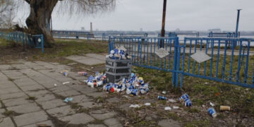 У Запоріжжі річпорт перетворився на смітник | Новости Запорожья