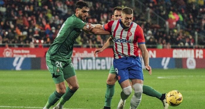 «Жирона» выиграла у «Осасуны» и вернулась на 2 место в Ла Лиге