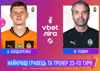 Бондаренко та Пушич — найкращі гравець та тренер 23-го туру!