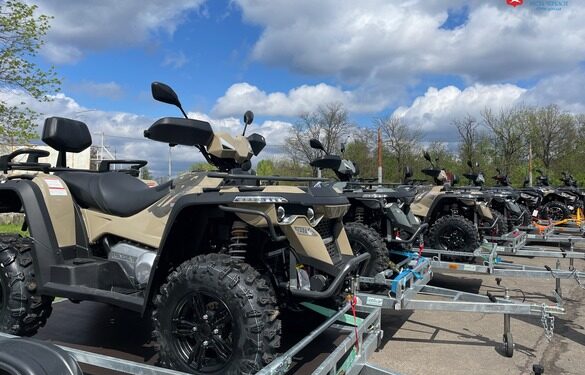 Черкаським захисникам передали 10 квадроциклів та причепів до них