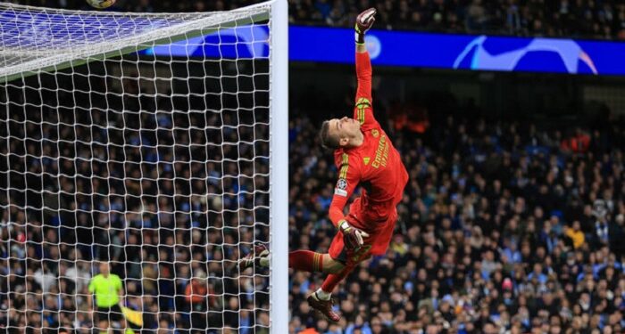 Лунин установил фантастический рекорд за «Реал Мадрид» в Лиге чемпионов