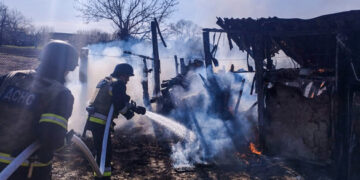 На Черкащині горіла господарча будівля (ФОТО)