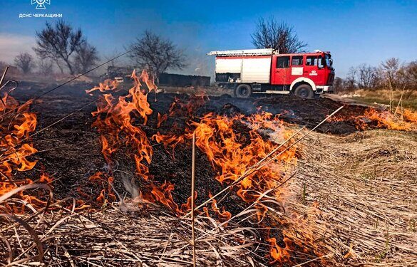 На Черкащині сталося шість пожеж