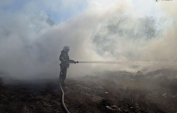 На Уманщині сталася масштабна пожежа