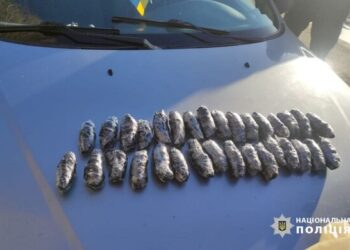 На Звенигородщині у водія в автівці виявили більше півтори тисячі пакетів з наркотиками