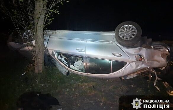 В’їхав в електроопору, а потім у дерево: у Смілі сталася смертельна аварія (ФОТО)