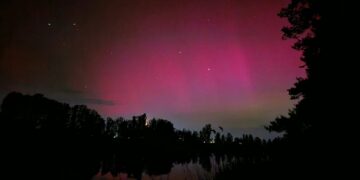 У небі над Черкащиною знову бачили полярне сяйво (ФОТО) – Новини Черкасс