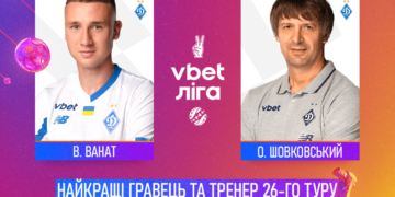 Ванат та Шовковський — найкращі гравець та тренер 26-го туру!