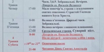 Великдень-2024: коли в Черкасах розпочнеться богослужіння та освячення пасхальних кошиків — Новини Черкащіни