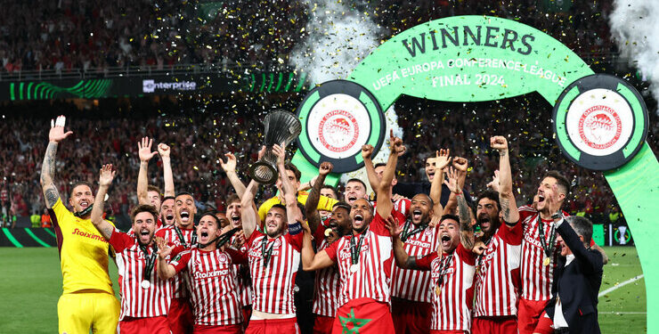 Греческий Олимпиакос выиграл Лигу конференций УЕФА 2023/24