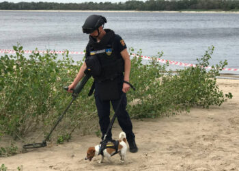 У Запоріжжі легендарний пес Патрон взяв участь у навчаннях ДСНС – репортаж із заходу | Новости Запорожья