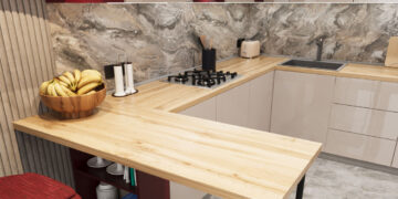 Столешница из ДСП: преимущества, недостатки и уход