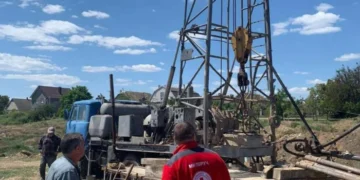 Чорнобаївська громада отримала від благодійників нову артезіанську свердловину