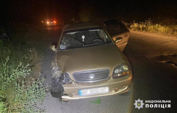 На Уманщині п’яний водій легковика збив мотоцикліста 