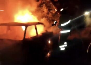 На Звенигородщині горіла автівка