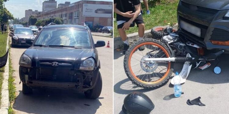 У Шепетівці 17-річний мотоцикліст зіткнувся з автомобілем: його ушпиталили —Хмельнитчина