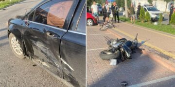 У Шепетівці мотоцикл зіткнувся із автомобілем: травмувався мотоцикліст —Хмельнитчина