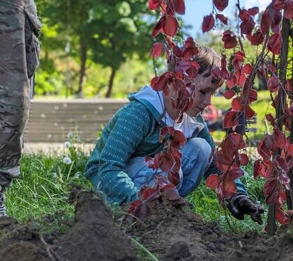 В парку у Львові висадили дерева на пам’ять про полеглих захисників