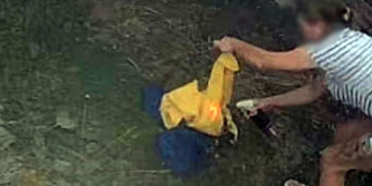 29-річна жителька Хмельниччини спалила український прапор, але наруга потрапила на камери —Хмельнитчина