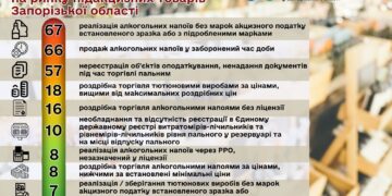Яких правил не дотримується запорізький бізнес під час торгівлі підакцизними товарами: ТОП-10 порушень