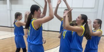Жіноча збірна U-14 виграла другий матч на турнірі в Таллінні – Федерація баскетболу України