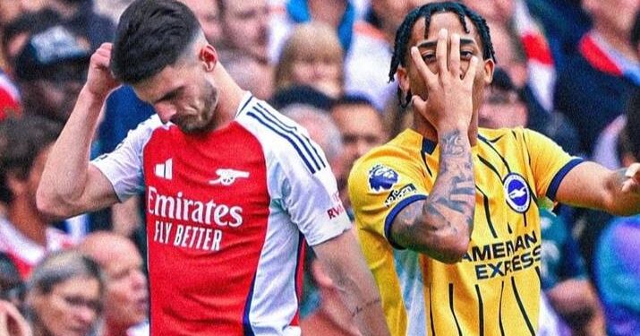 «Арсенал» упустил победу над «Брайтоном» в 3 туре АПЛ