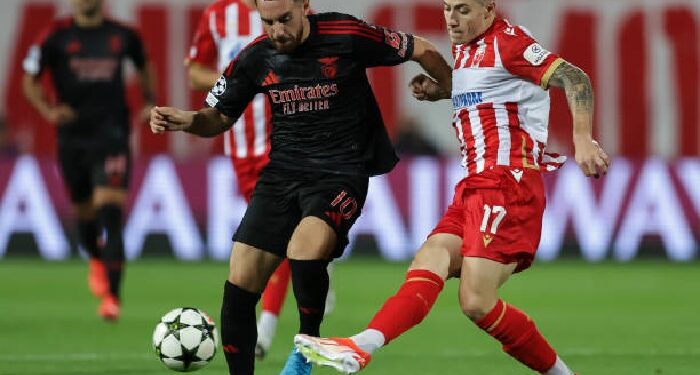 «Бенфика» обыграла «Црвену Звезду» на старте нового сезона Лиги чемпионов