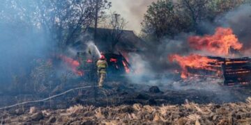 На Черкащині вогонь охопив понад 10 гектарів площі: постраждала жінка 