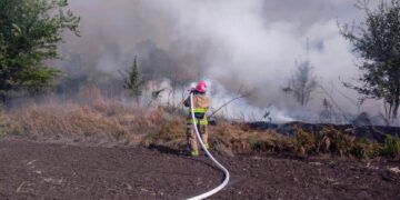 На Звенигородщині вигоріло понад 3 гектари на відкритій території 