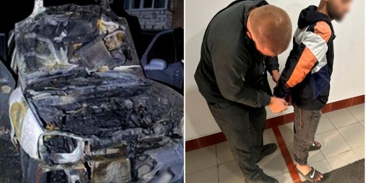 У Хмельницькому правоохоронці затримали паліїв автомобілів військовослужбовців —Хмельнитчина