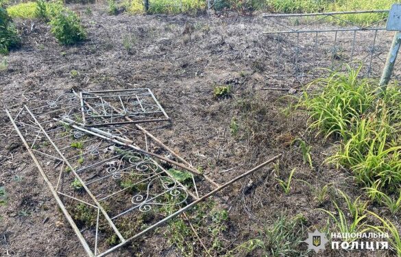 У Жашкові чоловік хотів викрасти огорожу з могили